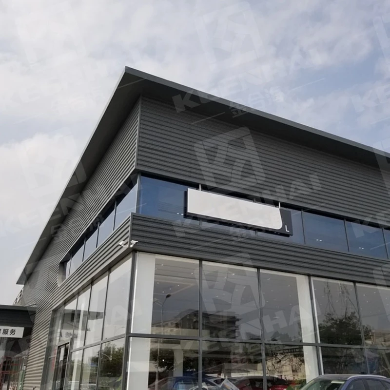Panou de perete exterior cu un singur-panou din aluminiu Wave Metal