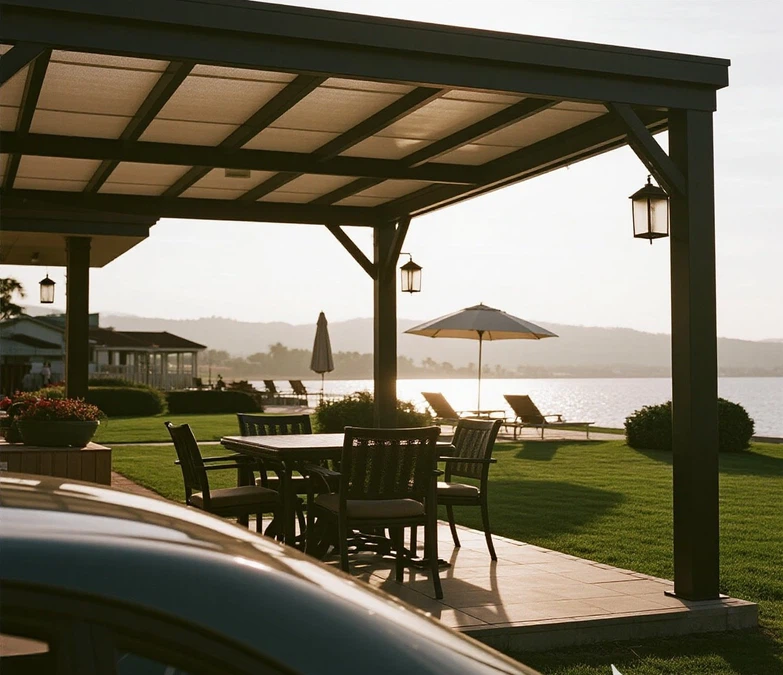 Louvered Pergola Scene 2 Louvered Pergola Scene 2